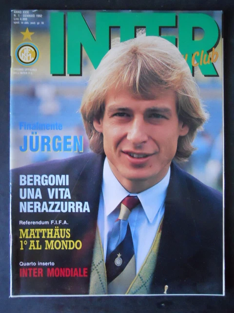 Juergen Klinsmann of Inter looks on during the Serie A match between... News Pho