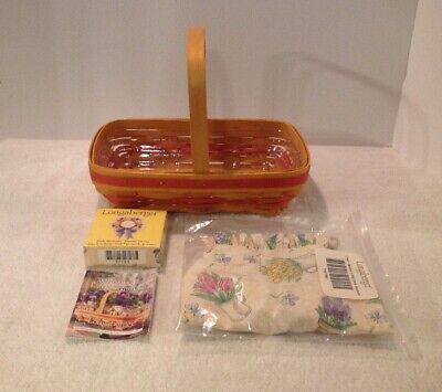 Longaberger 2000 Mother's Day Early Blossom Basket Combo *Signed Judy 8* Vgc!