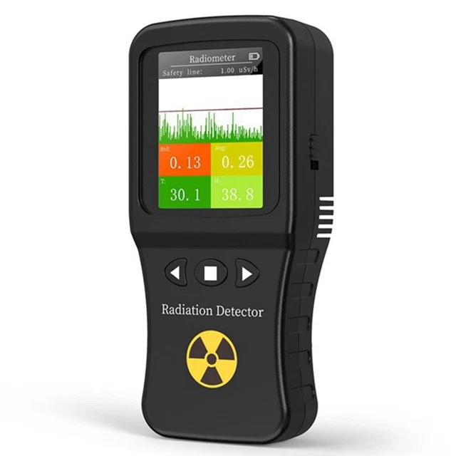 Contatore Geiger modalità dose cumulativa media in tempo reale temperatura umidità X4C3