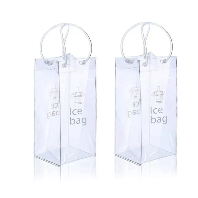 Bolsa de Vino de Hielo, Enfriador de Bolsa de Vino Transparente Plegable Po6356