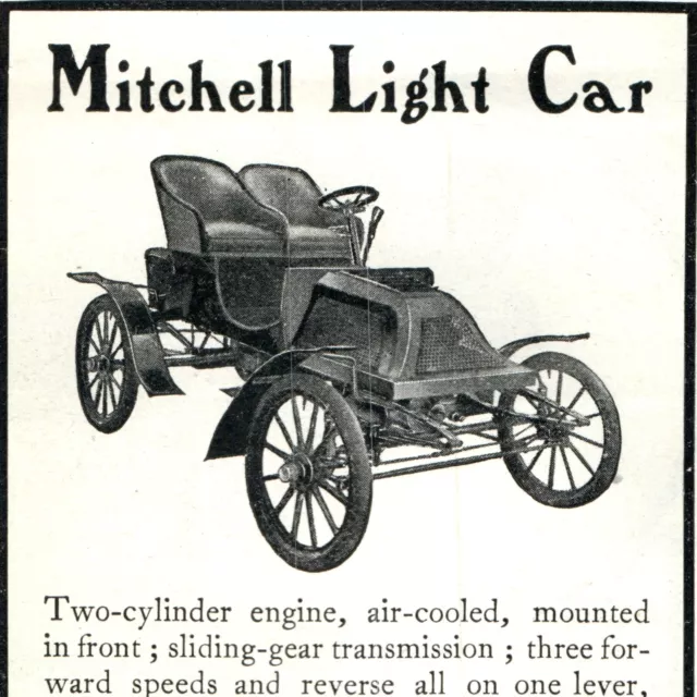 1904 Mitchell Light Car Print Ad $700 Automobile Motor Auto Antique Original 4A