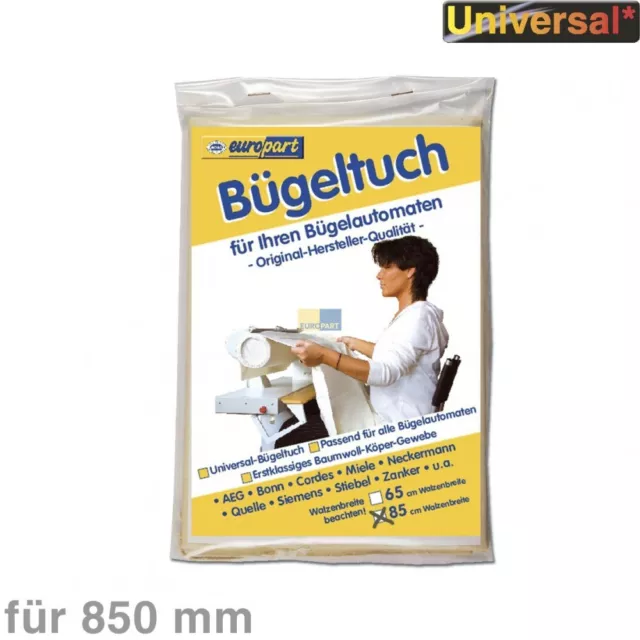 Bügeltuch Bügelmaschine Heißmangel univ. 85cm passend für Cordes und andere