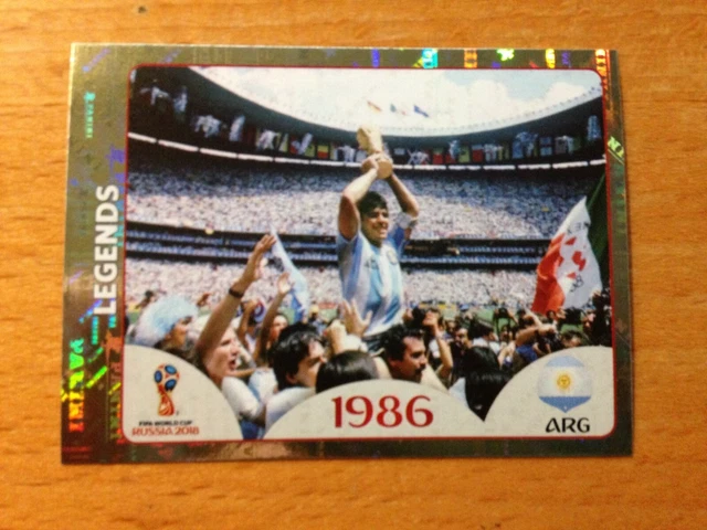 13 MARADONA (ARGENTINA) MEXICO 86 , WORLD CUP FRANCE 98 DS STICKER , 1998