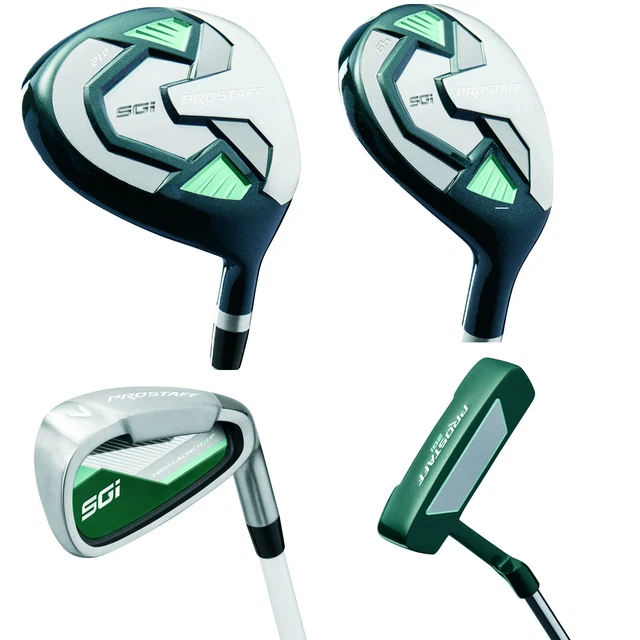 Damen Wilson ProStaff SGI Golf Komplettset Holz Hybrid Eisen 6-SW + 1 Inch