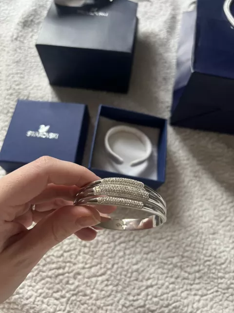 swarovski bracelet silver bangle