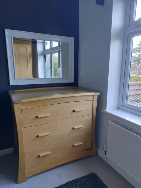 Oak baby changing online unit