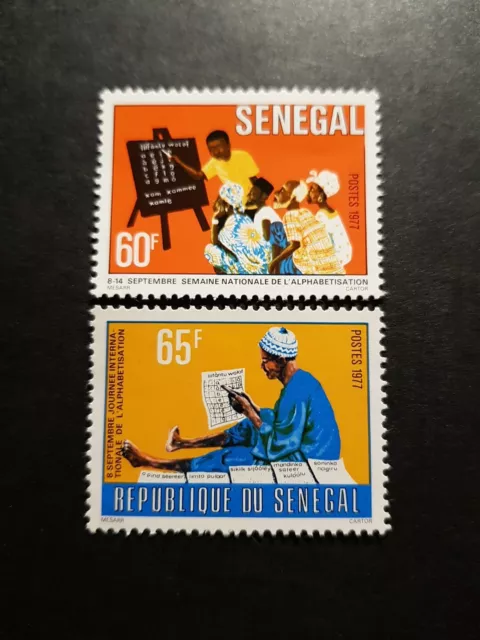 Briefmarke Afrika Senegal N° 468/469 Neu Ohne Gummierung 1976