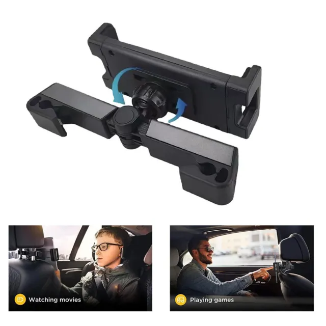360° Car Back Seat Headrest Holder Mount Stand For iPhone iPad Tablet Universal