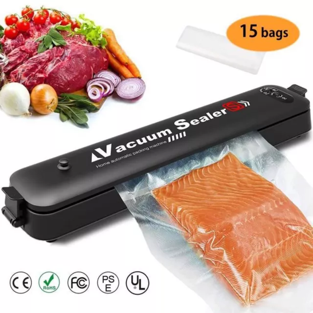 Machine Sous Vide  Automatique Portable Scelleuse aliments 2 fonctions 15 sacs