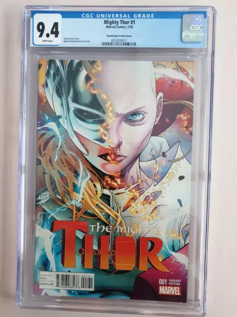The Mighty Thor 1 Variant Dauterman CGC 9.4 *Marvel, January 2013, UK Seller*