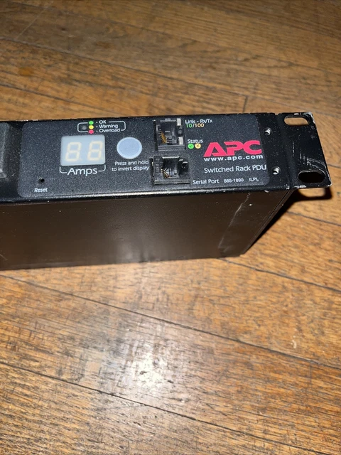 APC AP7900 8-Outlet PDU Switched Rack Power Distribution Unit
