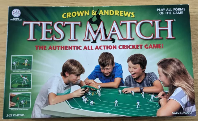 Test Match Cricket Board Game 2014 Crown & Andrews - Excellent Condition