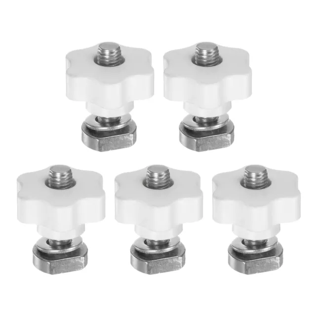 5 pernos vía T botón kit M12x45mm pernos roscados M12x48mm tuerca hexagonal