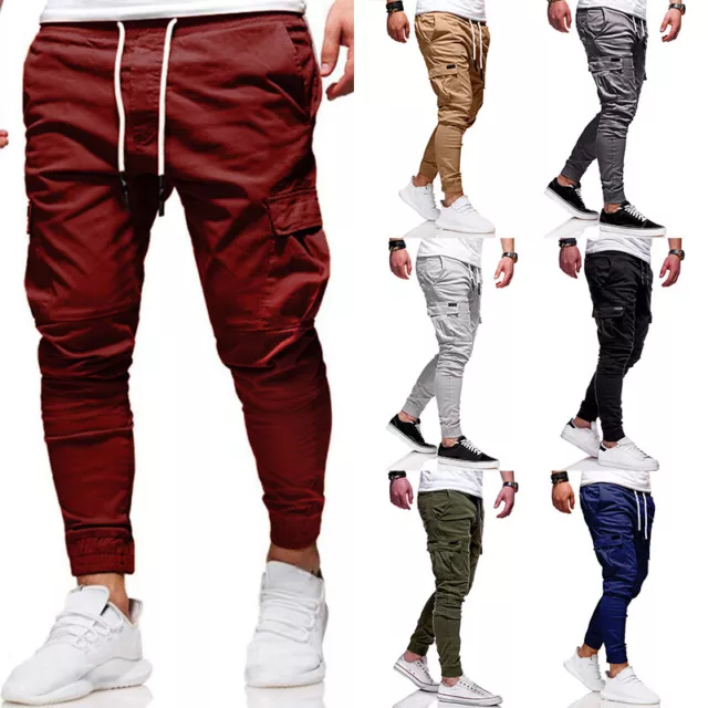 ☆ Pantalon De Jogging Décontracté Pour Homme Pantalon De Survêtement Cargo F