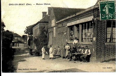 (S-33098) FRANCE - 60 - ONS EN BRAY CPA CAFE CHERON ed.