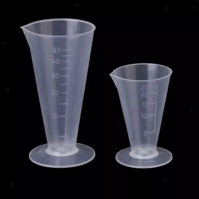 Kitchen School Laboratory Plastic Graduated Beaker Measuring Cup Container DIY