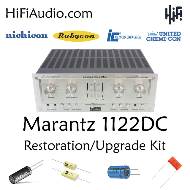 MARANTZ 1122DC AMPLIFIER rebuild restoration recap service kit repair