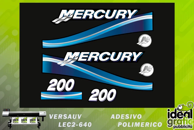 kit adesivi calandra motore fuoribordo 200 cv blu