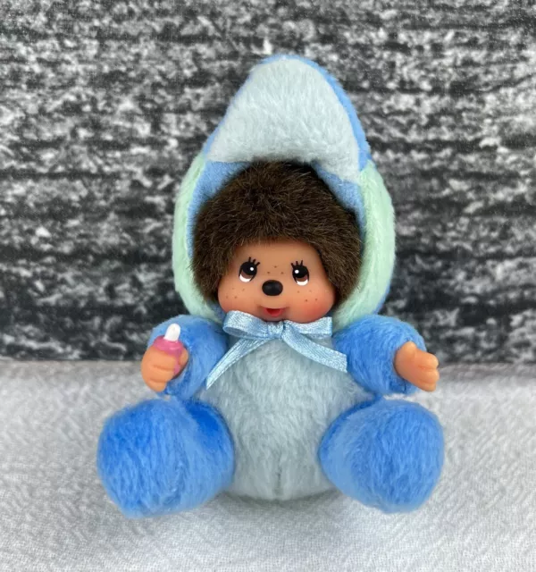 Sekiguchi Monchhichi Monkey Keyring Keychain Mini Plush Costume Dolphin Boy 9cm