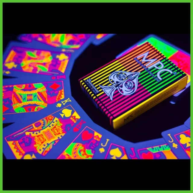 Mazzo di Carte da Gioco Quad Fluorescent Playing Cards Poker 52 UV Fluorescente