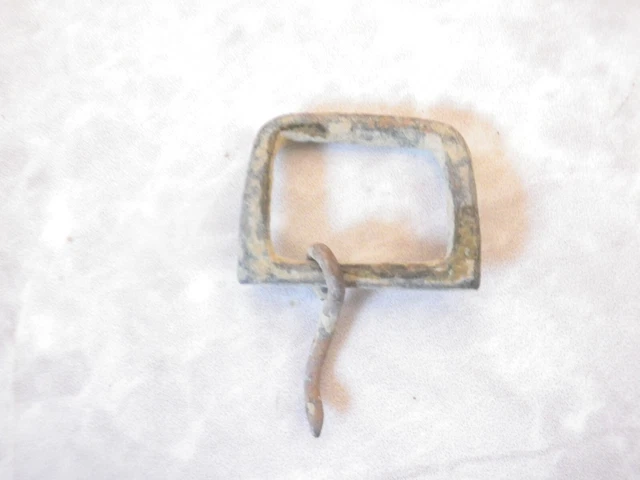 Preciosa Hebilla  Bronce Medieval, Militar ?  Ancient Bronze  Buckle Military ?