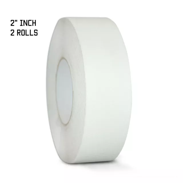 Non Skid Tape - 2" X 60FT Adhesive - 60 Grit - Clear Anti Slip