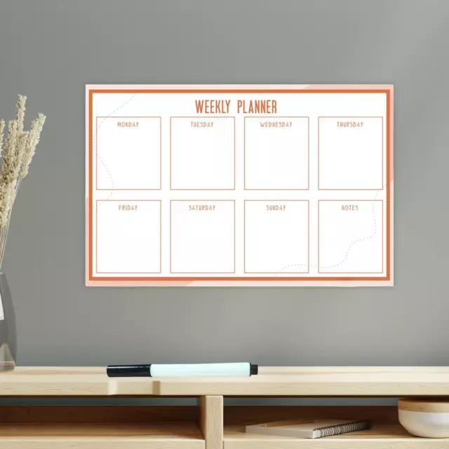 1 Set Whiteboard-Kalender mit Stift Wochenkalender für