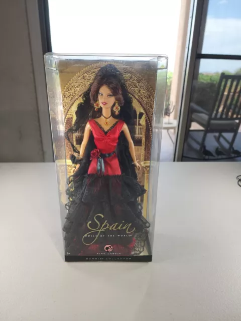 Spain Barbie Dolls of the World Pink Label 50th Anniversary Flamenco L9583 NEW