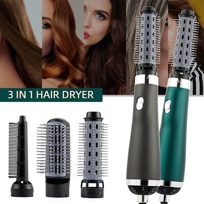 3 in 1 Hot Hair Dryer Volumizer Brush Straightening Curling Iron Styling Comb