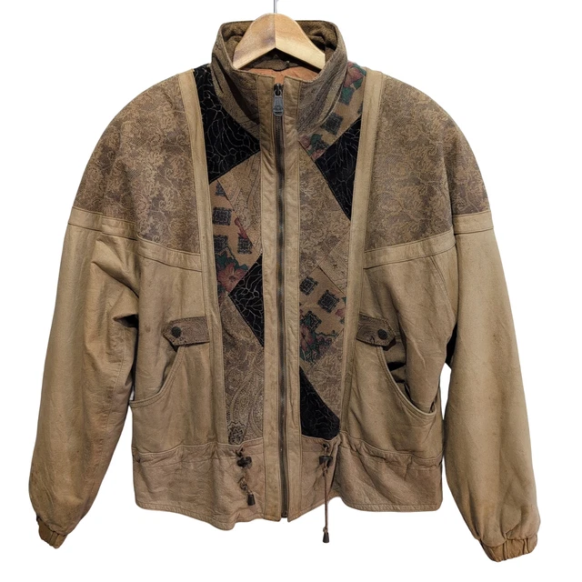 Veste Courte En Cuir Daim Vegas Par Jean Sébastien Vassal - Taille 38, Neuf Avec étiquettes