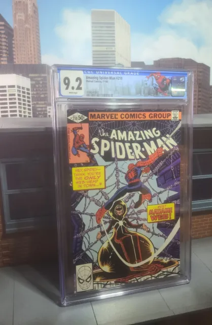 Spider-Man #210 CGC 9.2 MADAME WEB MOVIE MCU NYC LABEL 1980 HTF MARVEL