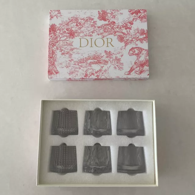 Christian Dior Whiskey Drinking Glass Set 6 Pieces - Pink Box