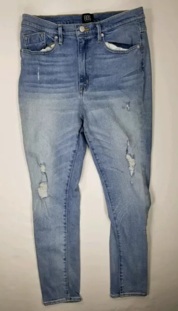 BDG Sz 31 Jeans Womens High Rise Twig Distressed Light Wash UO 3