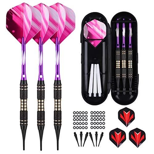 sanfeng Jeu de fléchettes à Pointe Souple pour Cible électronique 18/20 g avec t