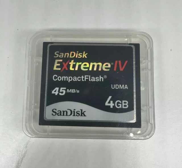 SanDisk Extreme IV 4GB Compact Flash Card - Fast Memory Card for Digital Cameras