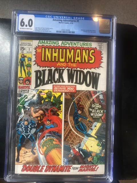Marvel Amazing Adventures Inhumans and Black Widow #1 1970 CGC 6.0 Looks better