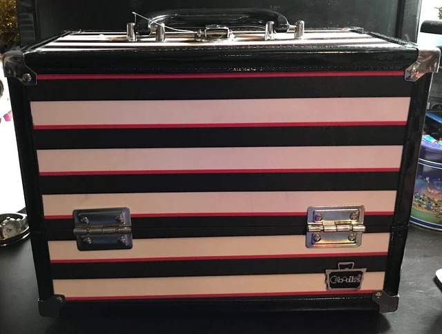 Caboodles Inspired Travel Train Case Makeup Cosmetics Storage Organizer Large