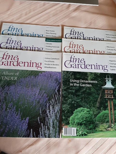 Taunton Fine Gardening Magazine 2000 Lot of 6 No 71-76 Landscape design flower