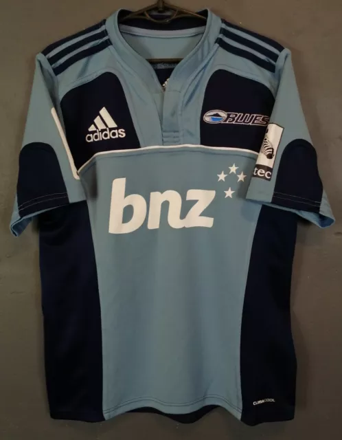 Camiseta De Casa Adidas Para Hombre Rugby Union Aukland Blues 2010/2011 Talla S