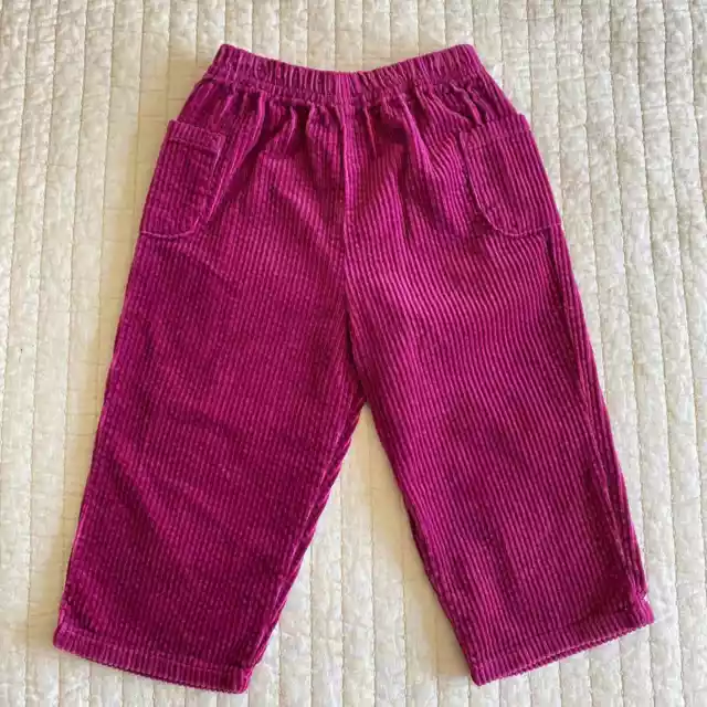 NWT Vintage Carter's Fuchsia Pink Corduroy Pants, Size 18-24 months Barbie Core