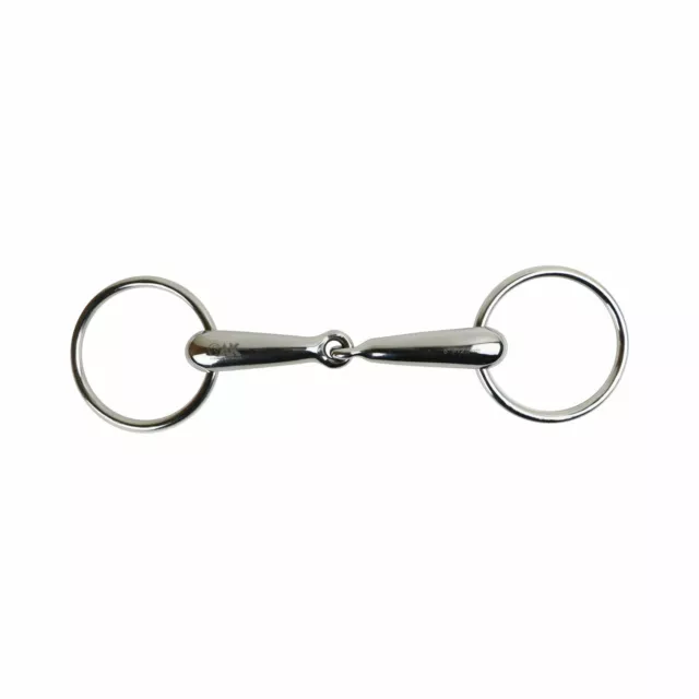 AK Loose Ring Single Jointed Snaffle Hollow Horse Riding Bit