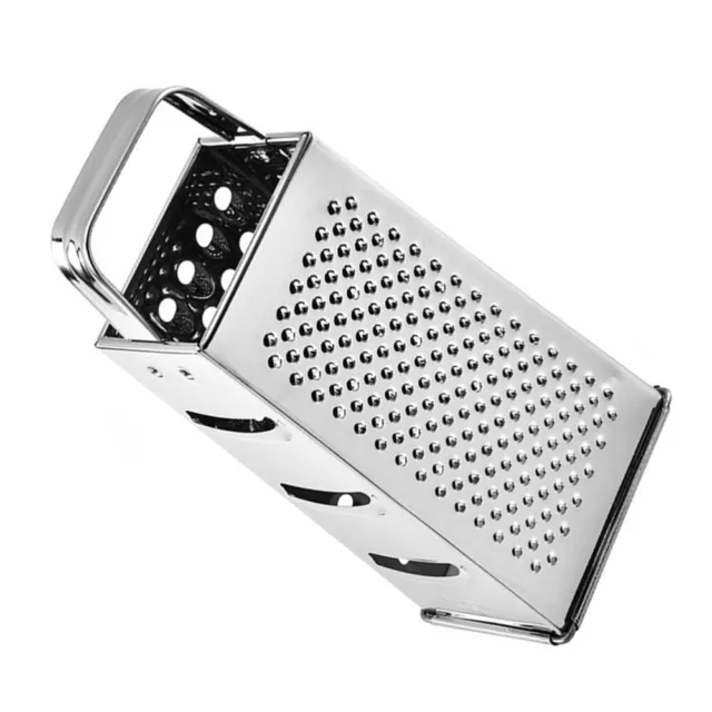 Versatile Stainless Steel Grater for Food & Cheese - Heavy-Duty 4-Sided, 9 Inch