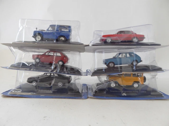 Lot 4 voitures couleur crème en plastique - Jeux & Jouets