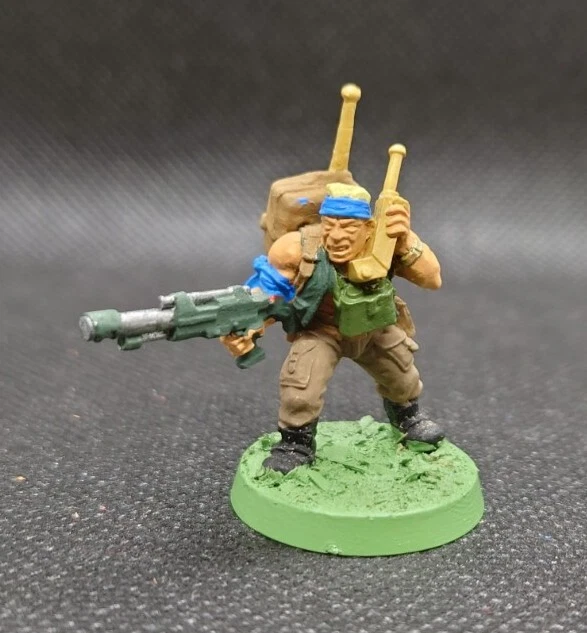 Warhammer 40k Imperial Guard Catachan Dschungelkämpfer Comm Link Operator Metall