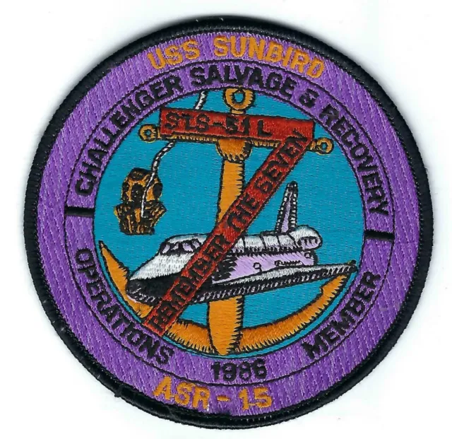 USS Sunbird ASR-15 1986 Challenger Salvage & Recovery Operations Member c8135