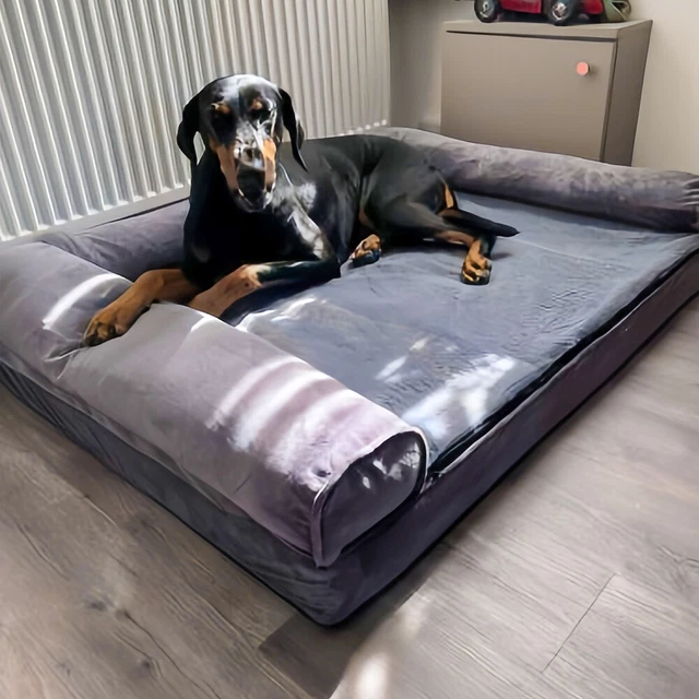 XXL ORTHOPEDIC DOG Bed Tremendous Sofa Bed Rich Foam Cushion Cradle