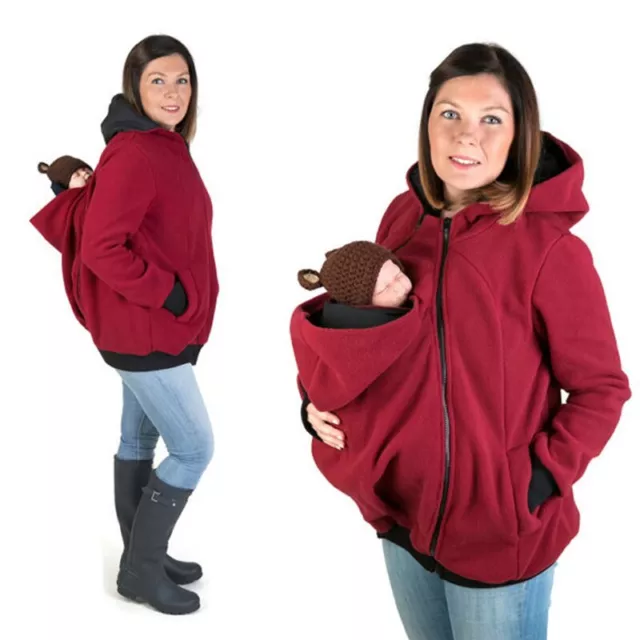 Sweater Jacket Maternity Clothes Coat Pregnant Women Parenting Child Winter 2023