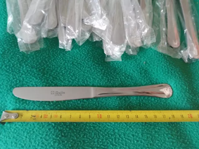 Liquidacion Lote De 24 Cuchillo Postre  Cruz Malta 19 Cm Acero18/10 Nuevo