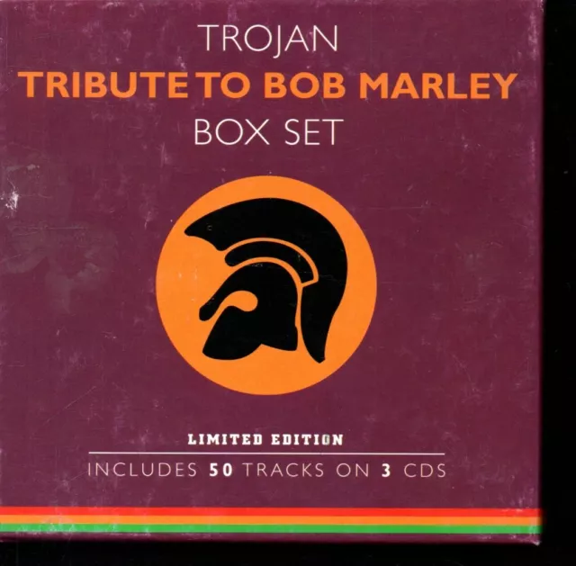 TROJAN TRIBUTE TO BOB MARLEY BOX SET - Various Artists - 3xCD Boxset