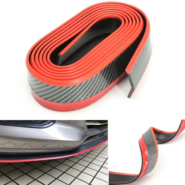 Car Front Bumper Lip Splitter Body Side Spoiler Protector Rubber Universal NEW